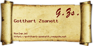 Gotthart Zsanett névjegykártya