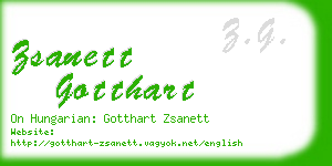 zsanett gotthart business card